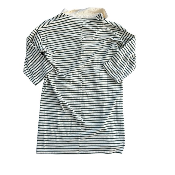 Tuckernuck Green Stripe Ashton Polo Dress Collar Green White Tunic Medium - Picture 8 of 10